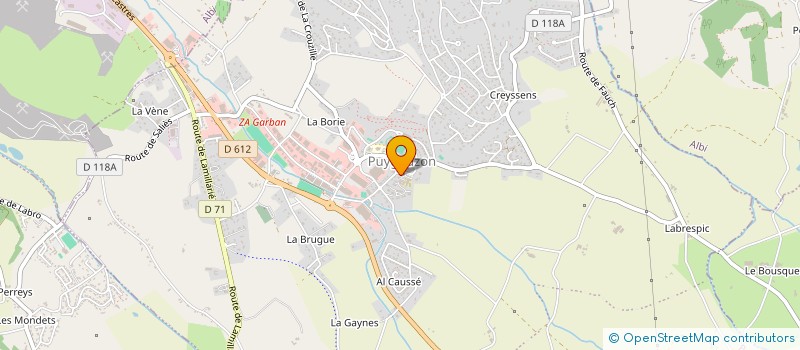 localisation de l'entreprise PUYGOUZON VOLLEY BALL  PUYGOUZON