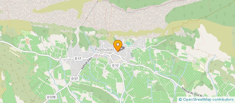 localisation de l'entreprise PUYLOUBIER COURSE VERTE  PUYLOUBIER