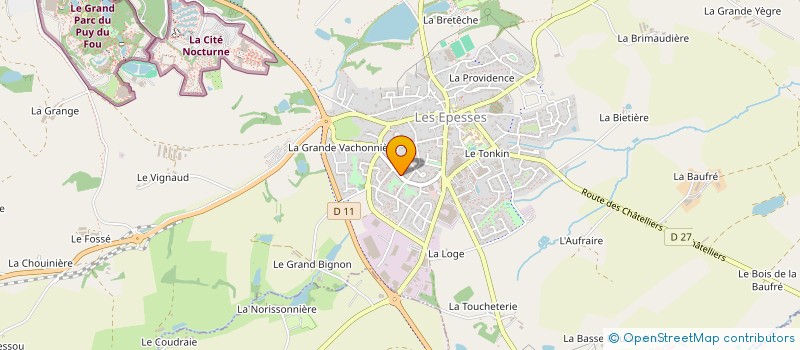 localisation de l'entreprise PUYMAJE à LES EPESSES