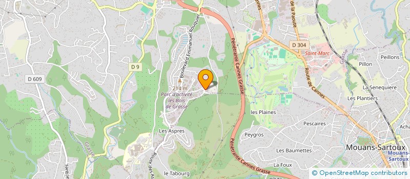 localisation de l'entreprise PUYMORENS  GRASSE