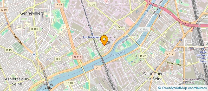 localisation de l'entreprise PUZO  ASNIERES-SUR-SEINE