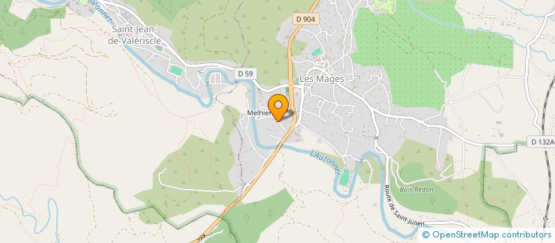 localisation de l'entreprise PUZZLE AUTO  LES MAGES