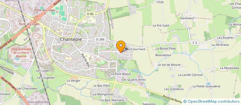 localisation de l'entreprise PUZZLE CHANTEPIE  CHANTEPIE