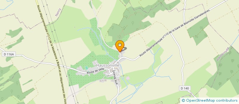 localisation de l'entreprise PV  HAUSSONVILLE