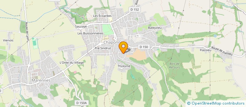 localisation de l'entreprise PV COACH à CHAPONNAY