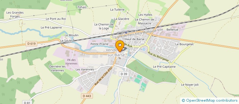 localisation de l'entreprise PV ENERGIE & RENOVATION  VENDEUVRE-SUR-BARSE