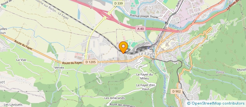 localisation de l'entreprise PV IMMOBILIER  LES CONTAMINES-MONTJOIE