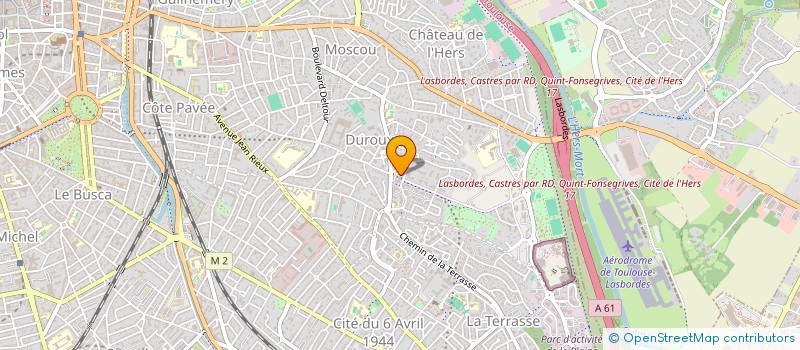 localisation de l'entreprise PV SENIORIALES PRODUCTION à TOULOUSE