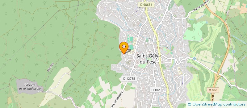 localisation de l'entreprise PV ST GELY  SAINT-GELY-DU-FESC