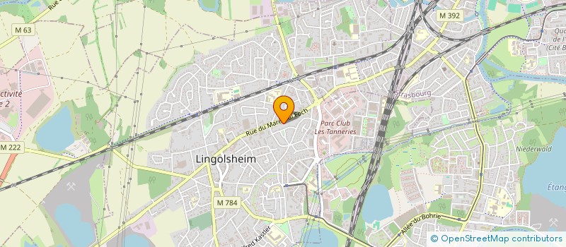 localisation de l'entreprise PV1  LINGOLSHEIM