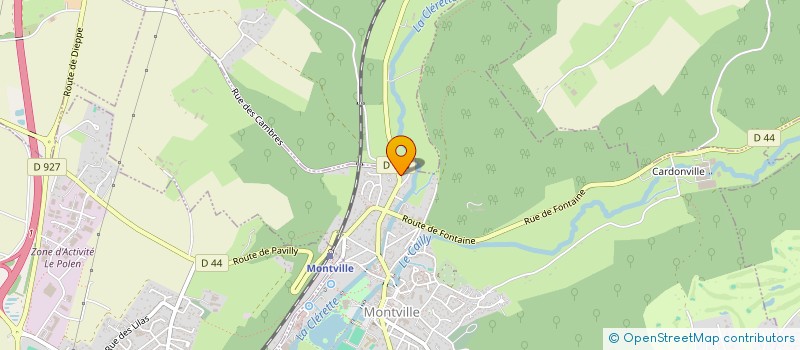 localisation de l'entreprise PV2C IMMO  MONTVILLE