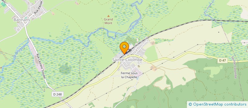 localisation de l'entreprise PV2I  SAINTE-COLOMBE