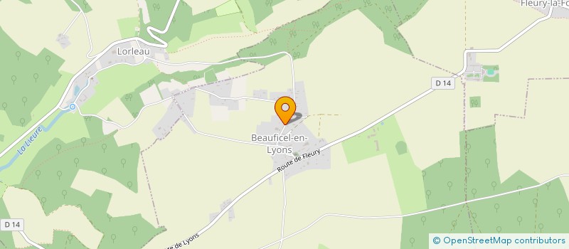 localisation de l'entreprise PVA  BEAUFICEL-EN-LYONS