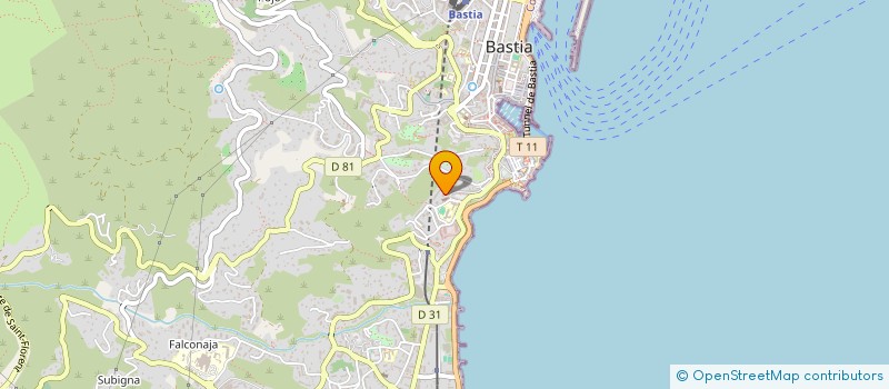 localisation de l'entreprise PVA à BASTIA