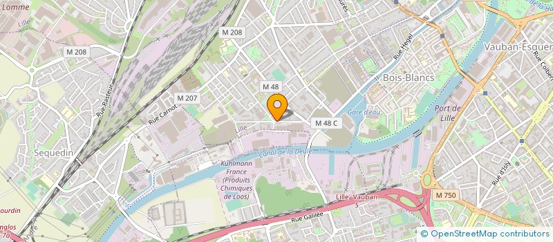 localisation de l'entreprise PVA AMBULANCES à LILLE