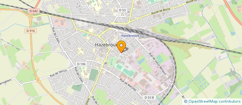 localisation de l'entreprise PVA ASSURANCES à HAZEBROUCK
