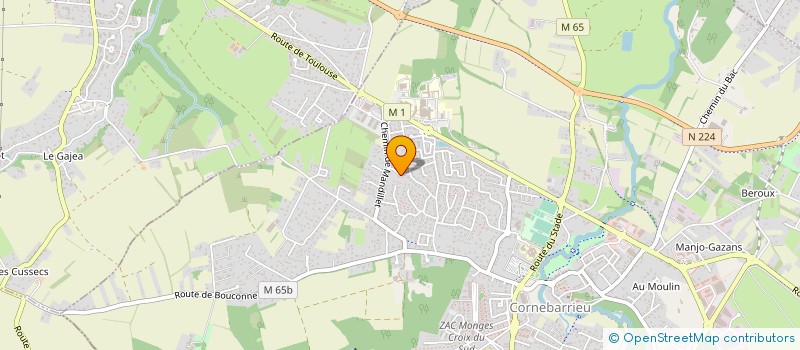 localisation de l'entreprise PVA CONSEIL &DEVELOPPEMENT à CORNEBARRIEU