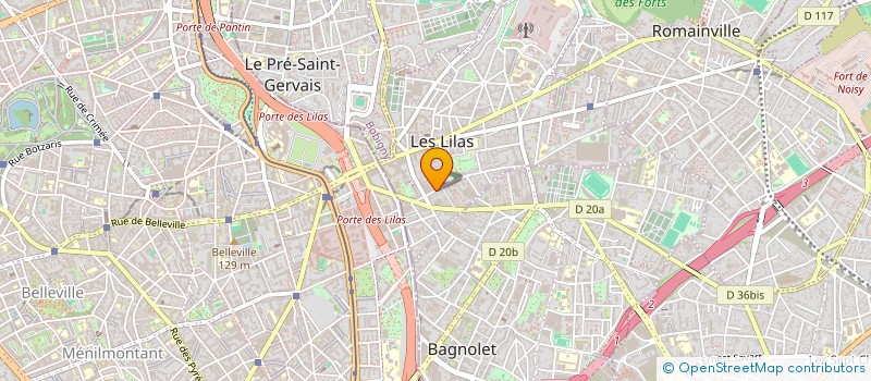 localisation de l'entreprise PVAD à LES LILAS