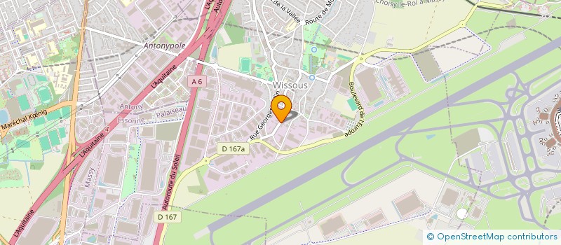 localisation de l'entreprise PVAM  WISSOUS