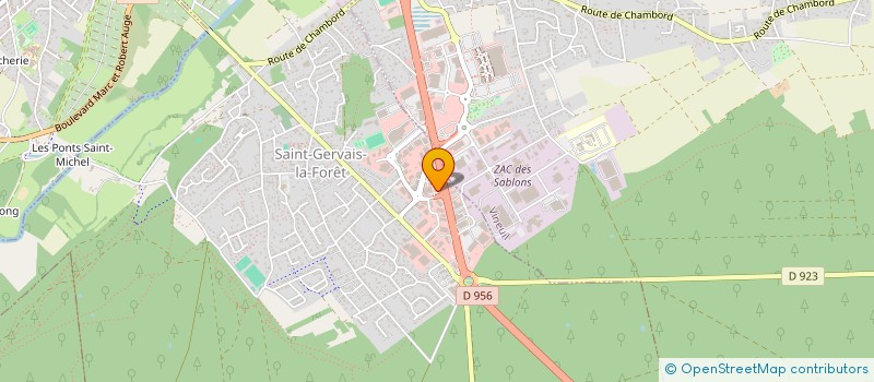 localisation de l'entreprise PVC BLOIS à SAINT-GERVAIS-LA-FORET