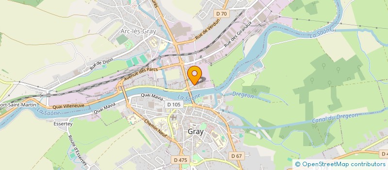 localisation de l'entreprise PVC DESIGN  ARC-LES-GRAY