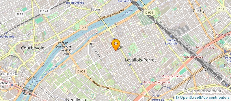 localisation de l'entreprise PVC DISTRIBUTION à LEVALLOIS-PERRET