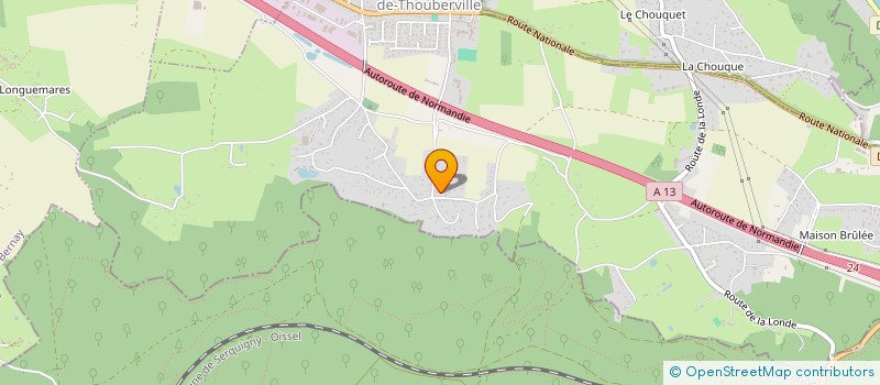 localisation de l'entreprise PVC MALLET à SAINT-OUEN-DE-THOUBERVILLE