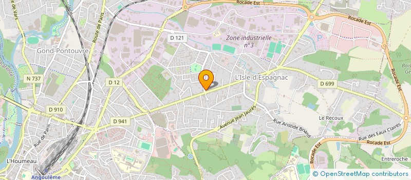 localisation de l'entreprise PVCP à L'ISLE-D'ESPAGNAC