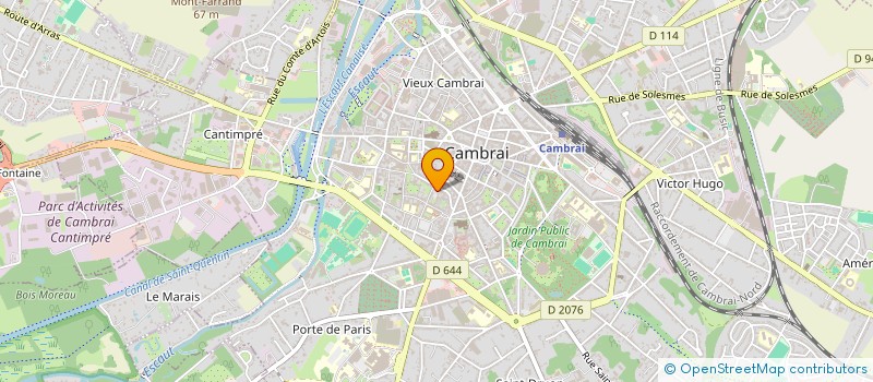 localisation de l'entreprise PVDA 01 à CAMBRAI