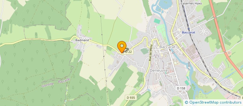 localisation de l'entreprise PVDCO  BACCARAT