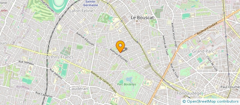 localisation de l'entreprise PVE MARIN à LE BOUSCAT