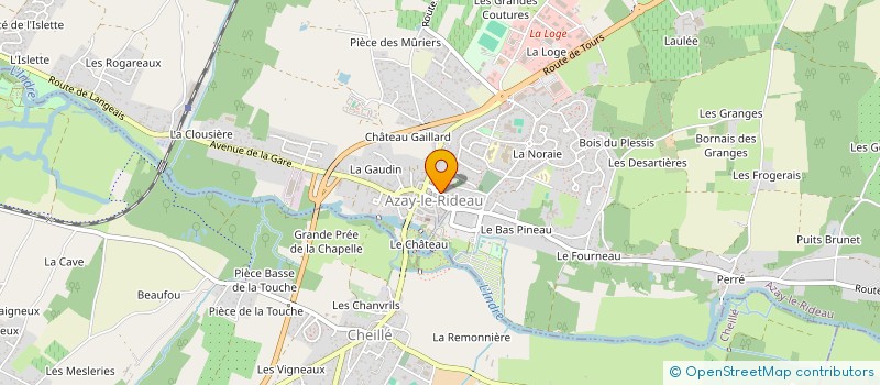 localisation de l'entreprise PVEOLE - CALEXIA 01  AZAY-LE-RIDEAU