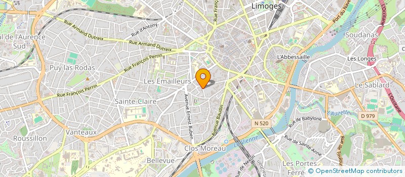 localisation de l'entreprise PVER à LIMOGES