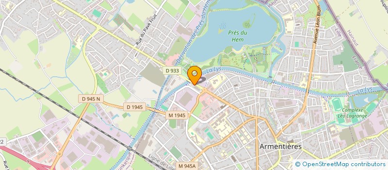localisation de l'entreprise PVF à ARMENTIERES