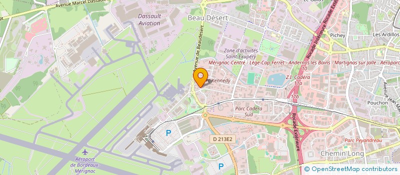 localisation de l'entreprise PVF INVESTISSEMENT  MERIGNAC