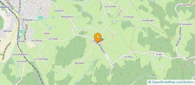 localisation de l'entreprise PVG AVENIR  AMPLEPUIS