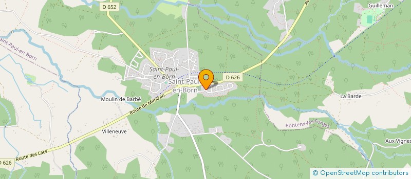localisation de l'entreprise PVGA IMMO  SAINT-PAUL-EN-BORN