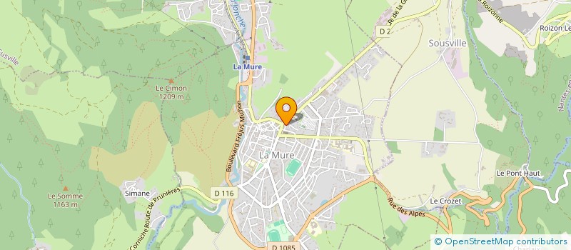 localisation de l'entreprise PVL 38  LA MURE