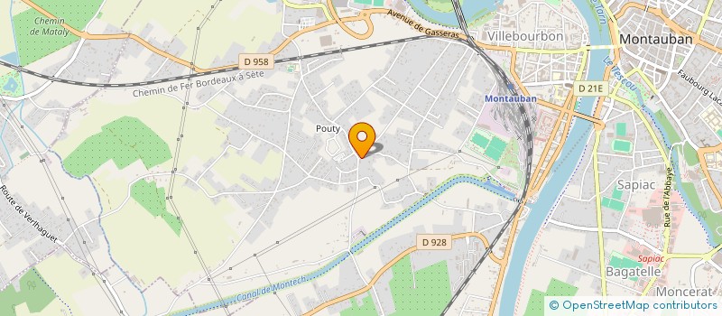 localisation de l'entreprise PVL à MONTAUBAN