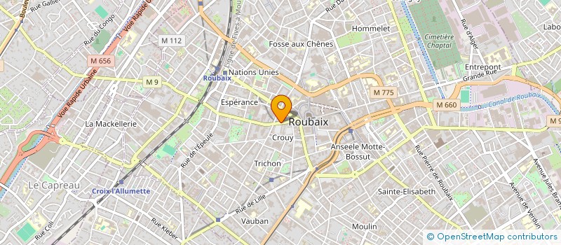 localisation de l'entreprise PVL ANATOLE  ROUBAIX