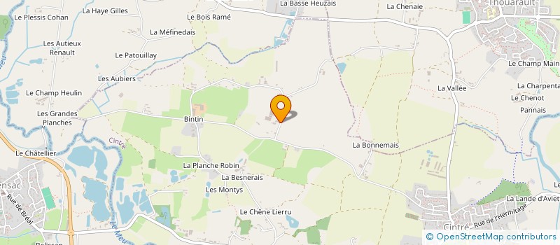 localisation de l'entreprise PVL PATRIMOINE VINCENT LOUESSARD  CINTRE