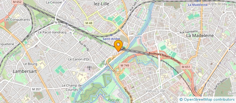 localisation de l'entreprise PVL SANTE  SAINT-ANDRE-LEZ-LILLE