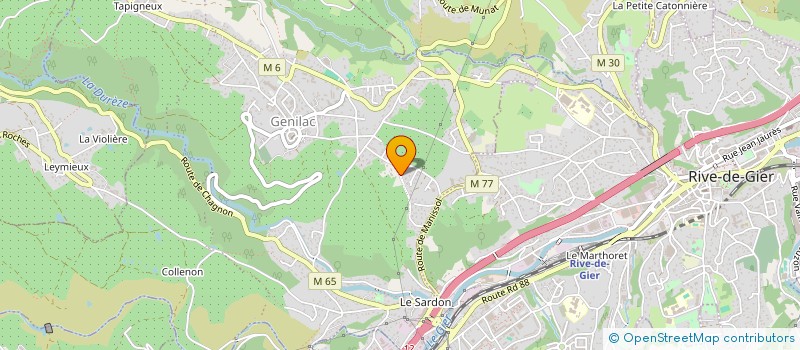 localisation de l'entreprise PVLECO à GENILAC