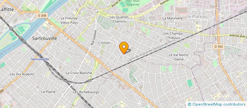 localisation de l'entreprise PVM  SARTROUVILLE