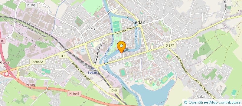 localisation de l'entreprise PVM IMMO  SEDAN