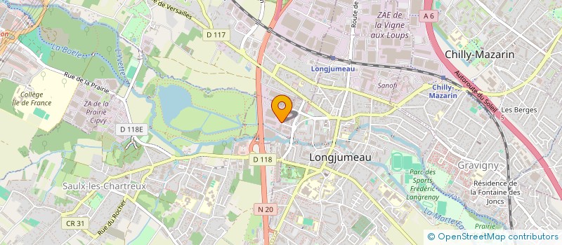 localisation de l'entreprise PVN à LONGJUMEAU