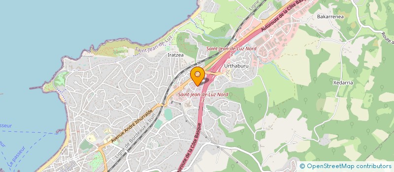 localisation de l'entreprise PVN à SAINT-JEAN-DE-LUZ
