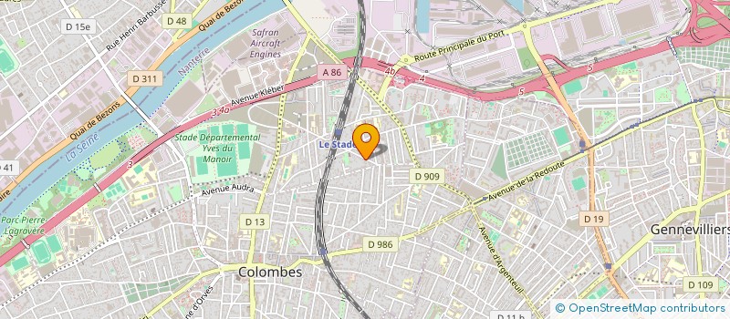 localisation de l'entreprise PVNT  COLOMBES