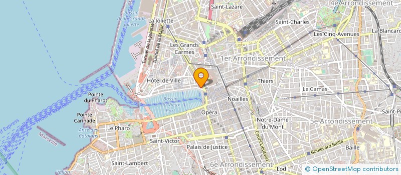 localisation de l'entreprise PVP ET ASSOCIES à MARSEILLE