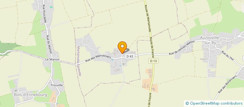 localisation de l'entreprise PVP PRESTATIONS  MARTAINVILLE-EPREVILLE